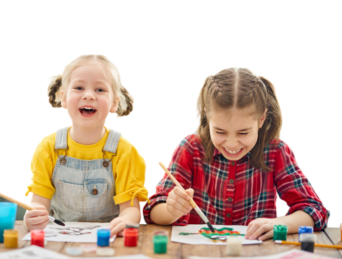 Children discovering and learning together